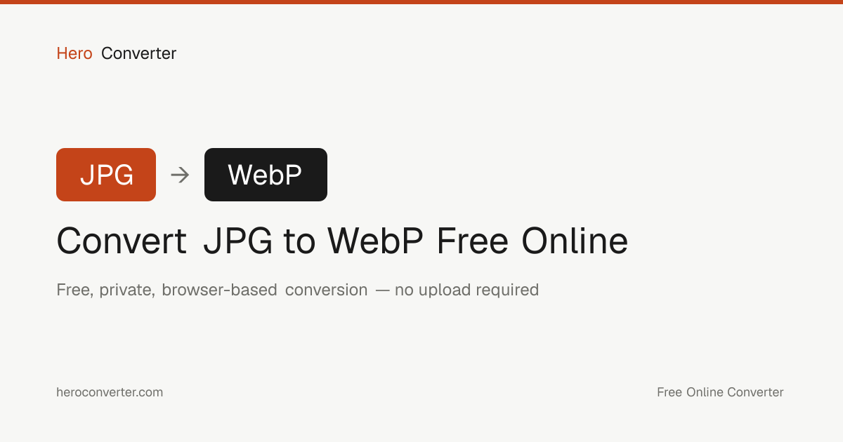 JPG to WebP Converter - Free Online | Hero Converter